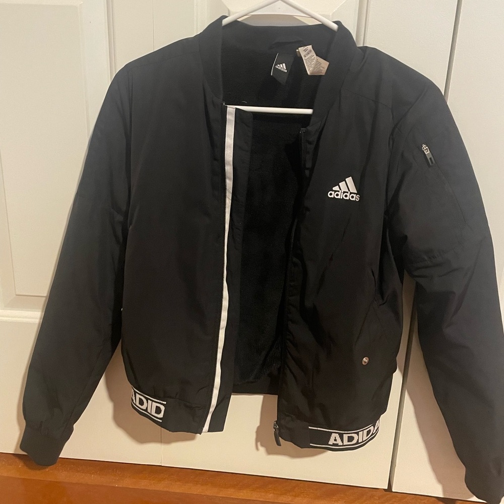 Adidas XS Bomber Zip Up Jacket
